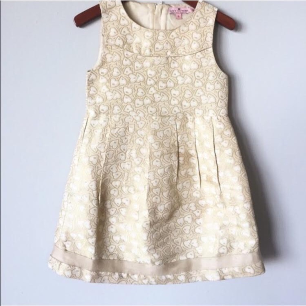 JUICY COUTURE gold hearts dress girls mini party trending
